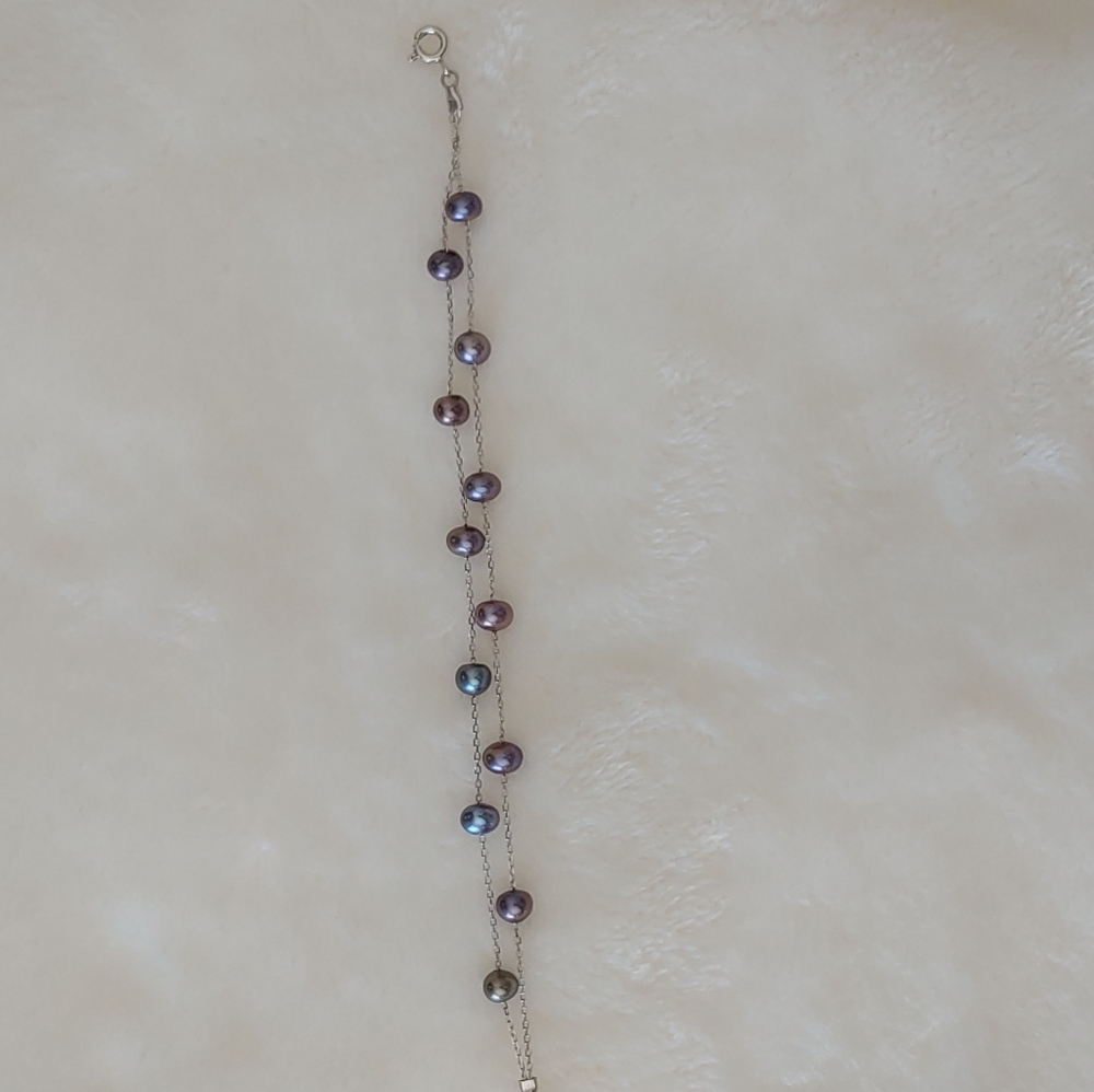 Black Freshwater Pearl Bracelet